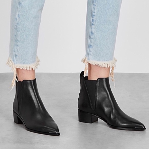 acne studios jensen leather ankle boots